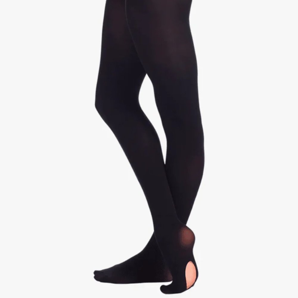 So Danca black convertible transition tights seamless LG/XL, XXL